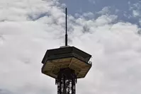 aerial view of the smoky mountains at gatlinburg space needle